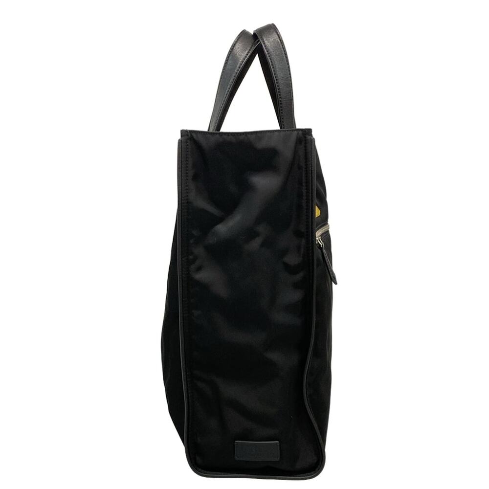 Fendi Bag Bugs Tote Bag 7VA367 Black Yellow Nylon Leather - Picture 2 of 15